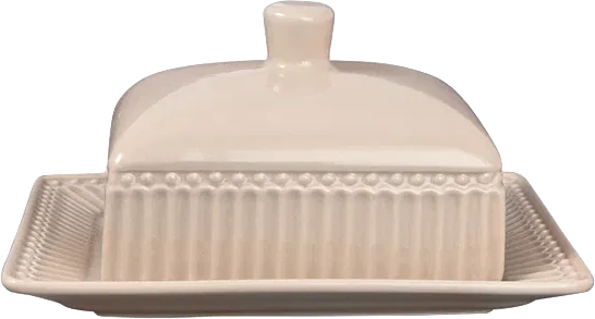 Greengate Butterdose Alice in Creamy Fudge – Hochwertige Porzellan-Butterdose für stilvolles Küchendesign
