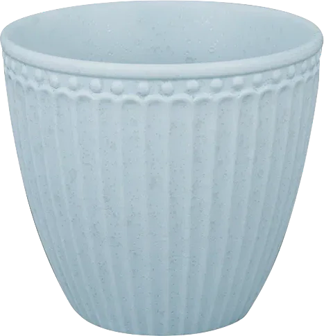 Greengate Alice Latte Cup in Ice Blue – Hochwertiger Porzellan Latte Cup, ca. 10 cm Durchmesser, ca. 9 cm Höhe