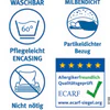 Paradies Kissen Antiallergo – Nachhaltiges Faserkissen mit Evolon-Gewebe & Milbenschutz