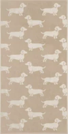 Cawö Handtuch We Love Dogs 6246-33 – Hunde-Design in Beige, 100 % Baumwolle