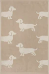 Cawö Handtuch We Love Dogs 6246-33 – Hunde-Design in Beige, 100 % Baumwolle