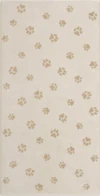 Cawö Handtuch We Love Dogs 6247-33 – Pfoten-Design in Natur/Beige