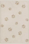 Cawö Handtuch We Love Dogs 6247-33 – Pfoten-Design in Natur/Beige