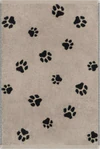 Cawö Handtuch We Love Dogs 6247-93 – Pfoten-Design in Schwarz/Beige