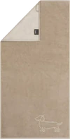 Cawö Handtuch We Love Dogs 6248-33 – Dackel-Design in Natur/Beige
