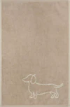 Cawö Handtuch We Love Dogs 6248-33 – Dackel-Design in Natur/Beige