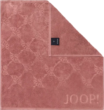 JOOP! Cornflower 1702-258 Geschirrtuch – Frottier-Handtuch in Bordeaux mit Logo