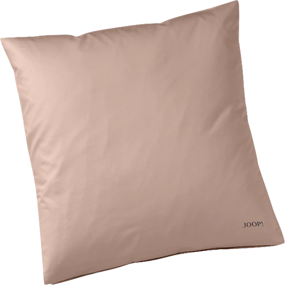 JOOP! Kissenhülle Micro Pattern 4040-18 Caramel – Mako-Satin Wendekissen mit Logo