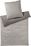 JOOP! Bettwäsche Cornflower Double 4083-17 Taupe – Comfort Satin mit Glanz & Logo