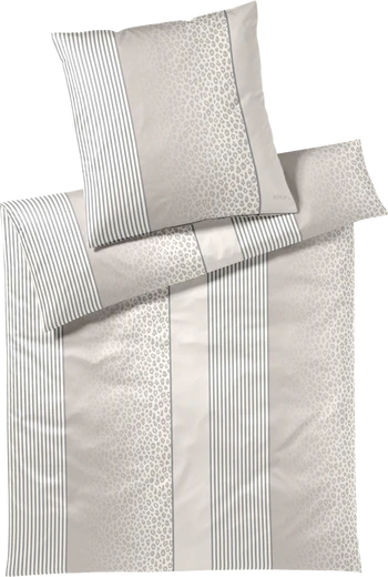 JOOP! Bettwäsche Leo 4112-7 Cream – Comfort Satin mit modernem Animal Print