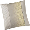 JOOP! Kissenbezug Leo 4112-3 Vanilla – Jacquard-Satin mit gesticktem Logo