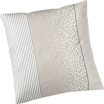 JOOP! Kissenbezug Leo 4112-7 Cream – Jacquard-Satin mit gesticktem Logo