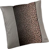 JOOP! Kissenbezug Leo 4112-9 Taupe – Edler Jacquard-Satin mit Leo-Muster