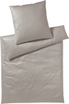 Elegante Solid-Bettwäsche 6800 17 Greige – Mako-Satin, OEKO-TEX®