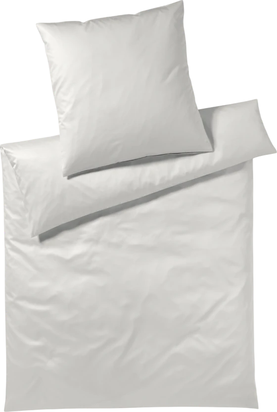Elegante Solid Bettwäsche 6800 70 Natur - Mako-Satin, atmungsaktiv