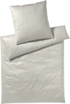 Elegante Solid-Bettwäsche Beige - Mako-Satin, OEKO-TEX® zertifiziert