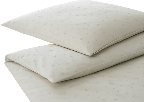 Elegante Stars-Bettwäsche 2407 7 Natur – Hautsympathisch & Atmungsaktiv