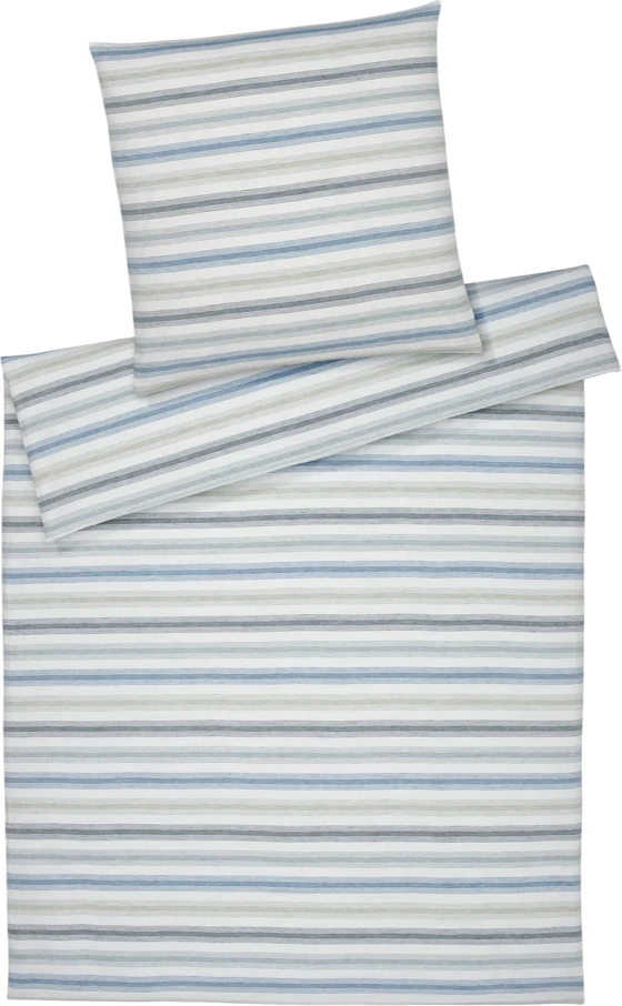 Elegante Bliss-Bettwäsche Aqua: Kühl, weich & allergikerfreundlich