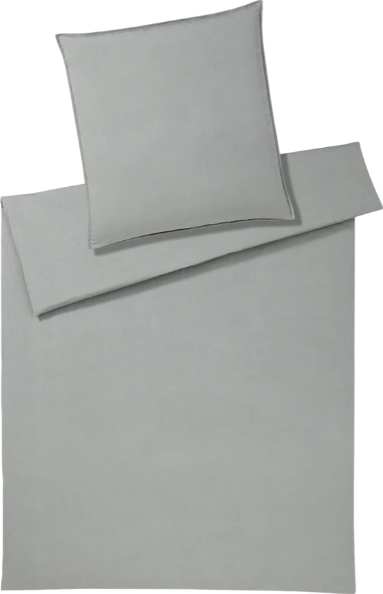 Elegante Crisp-Bettwäsche Stone - 100% Baumwolle, bügelleicht