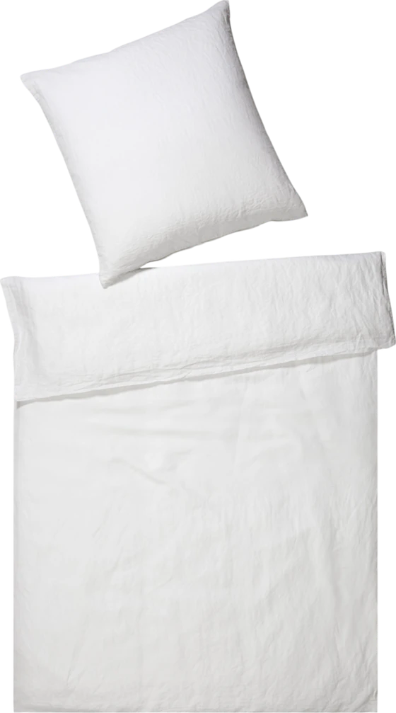 Elegante Pure-Bettwäsche 7062-0 Weiß - Atmungsaktiv & Allergikerfreundlich