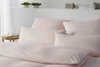 Elegante Solid Stripe Bettwäsche Rose – Weich & Atmungsaktiv