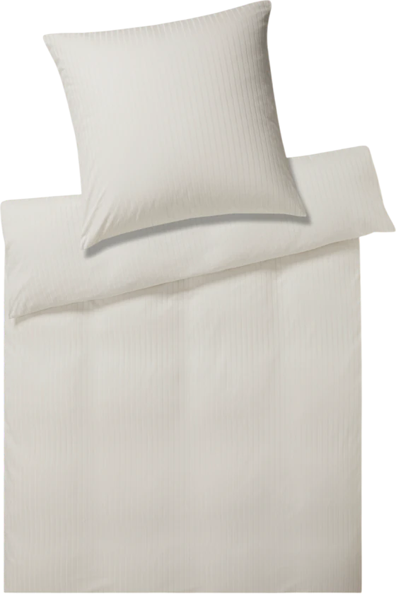 Elegante Solid Stripe Bettwäsche 3507 7: Hautsympathisch & Pflegeleicht