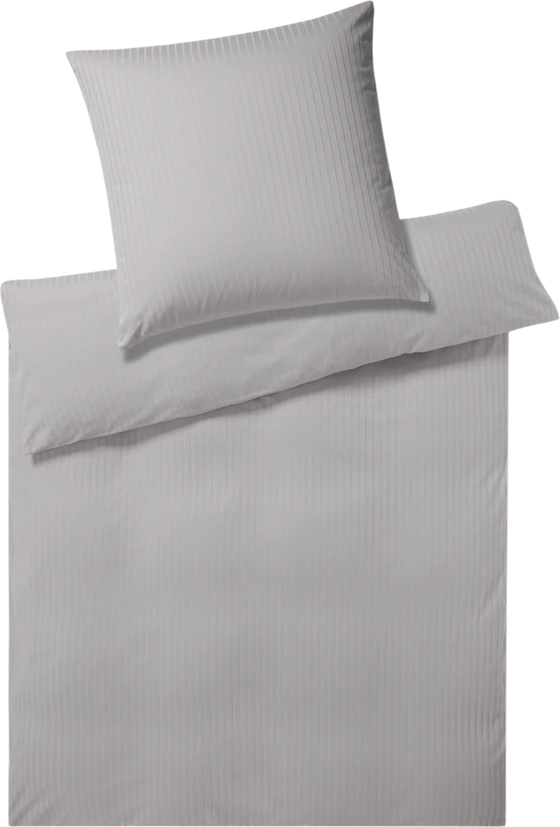 Elegante Solid Stripe Bettwäsche - Weich, Allergikerfreundlich
