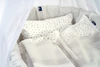 Stubenwagengarnitur ALVI Birthe Aqua Dot – 100% Baumwolle