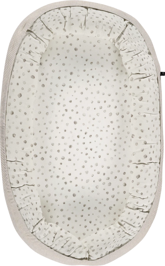 Babynest ALVI Schlummer-Nestchen Aqua Dot Baumwolle Atmungsaktiv