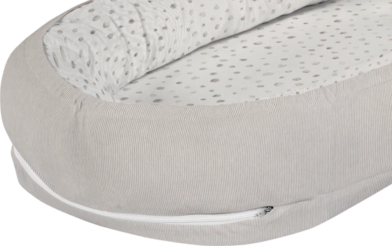 Babynest ALVI Schlummer-Nestchen Aqua Dot Baumwolle Atmungsaktiv