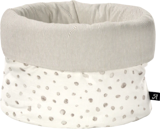 Rundes Aufbewahrungskörbchen ALVI Aqua Dot – 100% Baumwolle