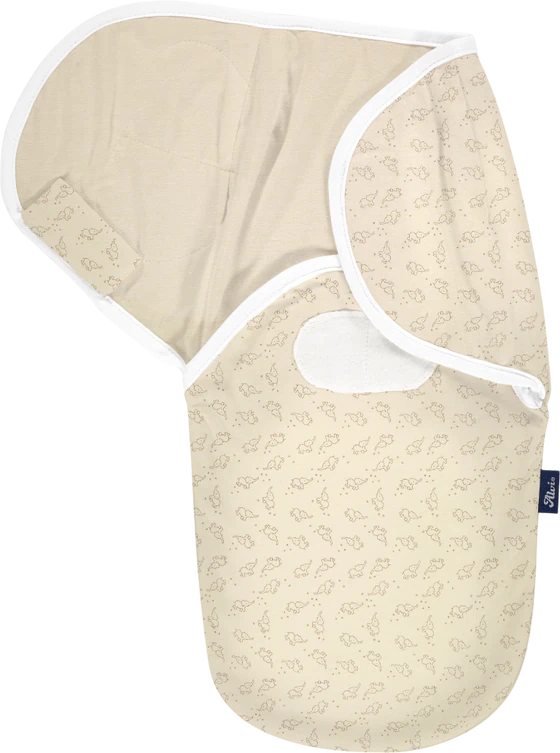 Wickeltuch Baby ALVI Harmonie Bio-Baumwolle Starfant 75x75cm