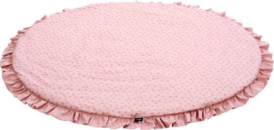 Runde Krabbeldecke ALVI Curly Volant Baumwolle 120 cm