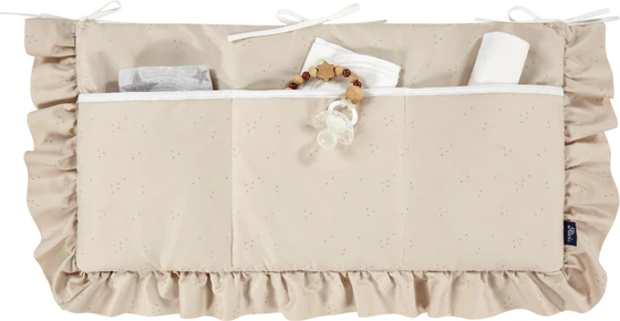 Bett-Organizer Babybett ALVI Volant 100% Baumwolle
