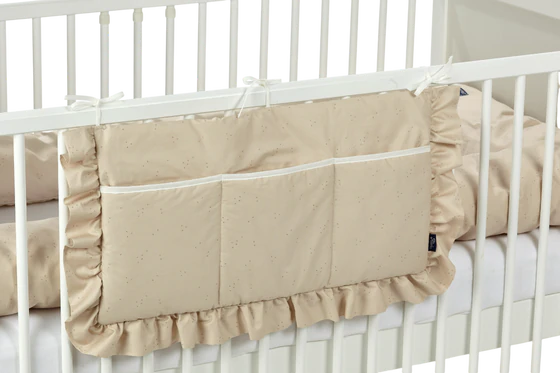 Bett-Organizer Babybett ALVI Volant 100% Baumwolle