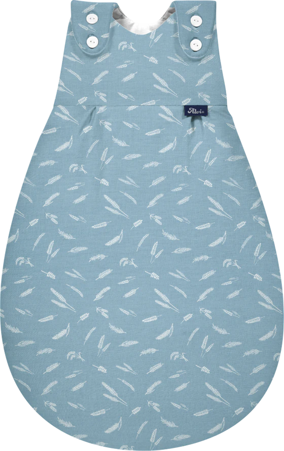 Außensack ALVI Baby-Mäxchen Earth blau – Atmungsaktiv Baumwolle
