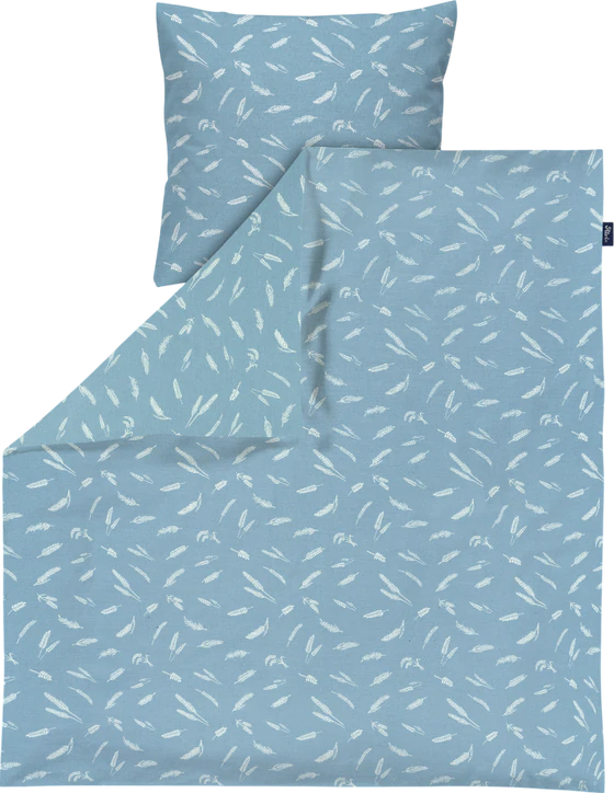 Bettwäsche-Set Baby ALVI Earth Blau 100% Baumwolle weich