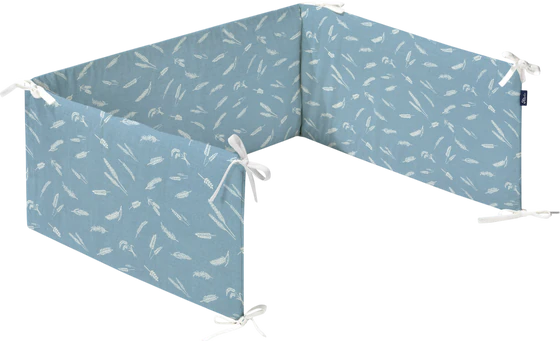 Bettumrandung ALVI Nestchen Earth Blau – Baumwolle, Oeko-Tex