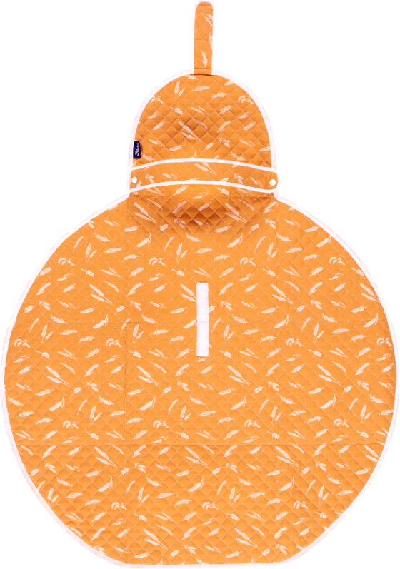 Mobile Wickelunterlage ALVI Earth orange – Kompakt & Wasserabweisend