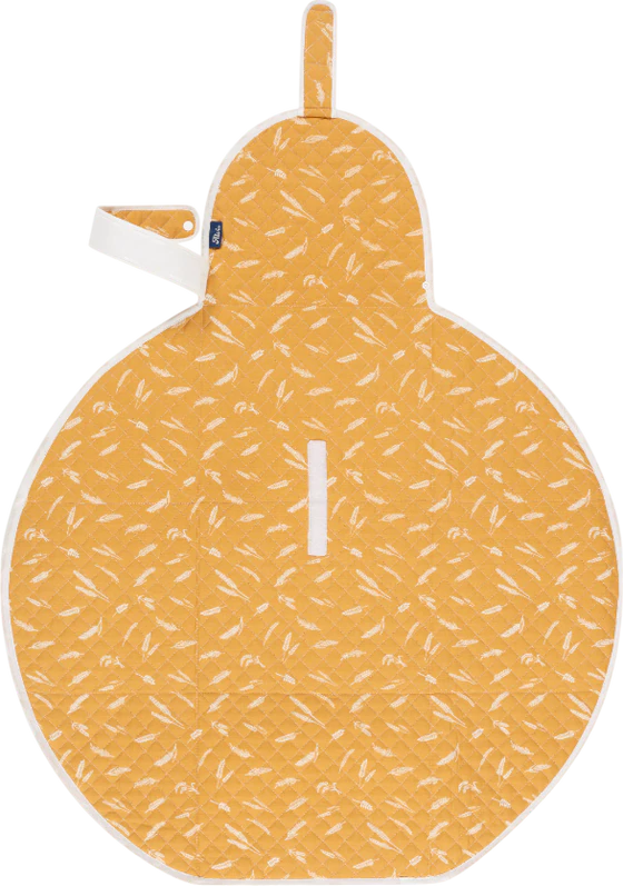Mobile Wickelunterlage ALVI Earth orange – Kompakt & Wasserabweisend