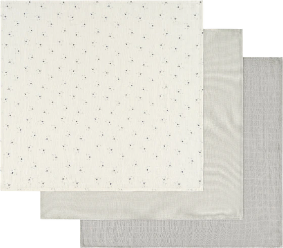 Mullwindeln ALVI Faces 80x80 cm – 100% Baumwolle, weich