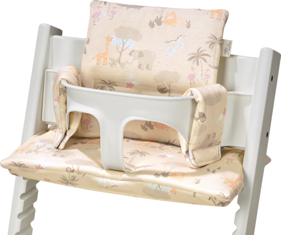 Sitzkissen-Set ALVI Jungle für Hochstuhl – 100% Baumwolle