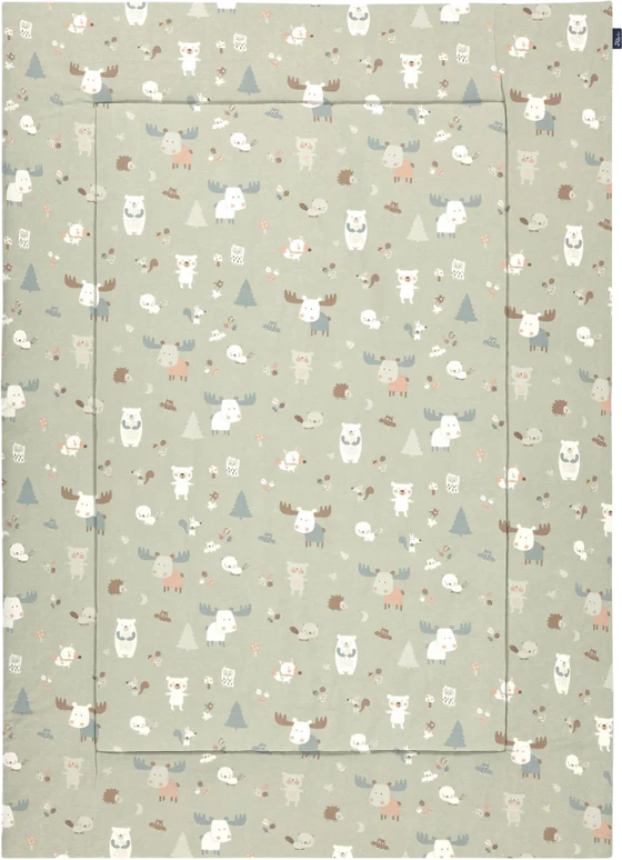 Krabbeldecke ALVI Baby Forest – Baumwolle, Waldmotive