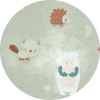 Krabbeldecke ALVI Baby Forest – Baumwolle, Waldmotive