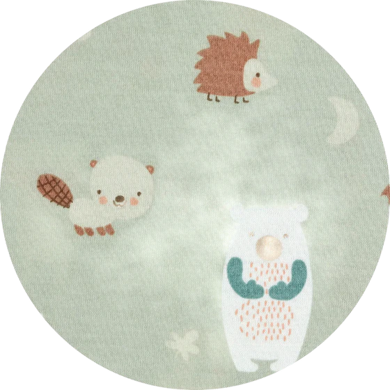 Krabbeldecke ALVI Baby Forest – Baumwolle, Waldmotive