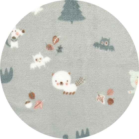 Baby-Steppdecke ALVI Microfaserdecke Forest – Weich & Atmungsaktiv