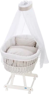 Stubenwagengarnitur ALVI Birthe Raute taupe 100% Baumwolle