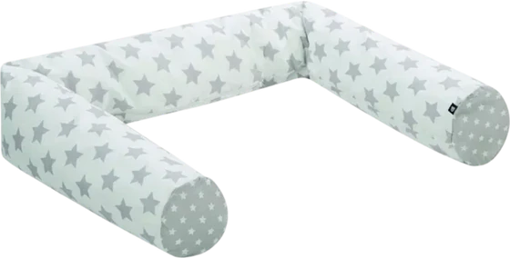 Babynest ALVI Schlummer-Lounge Sterne silber – 100% Baumwolle