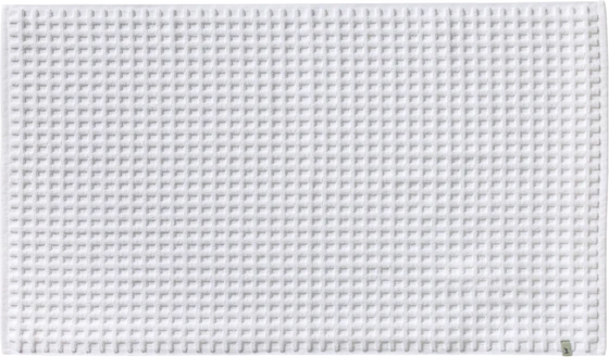 Badteppich Möve Piquée 60x60 Weiß – Saugfähig Baumwolle