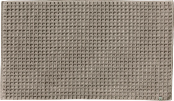 Badteppich Möve Piquée 60x60 Weiß – Saugfähig Baumwolle